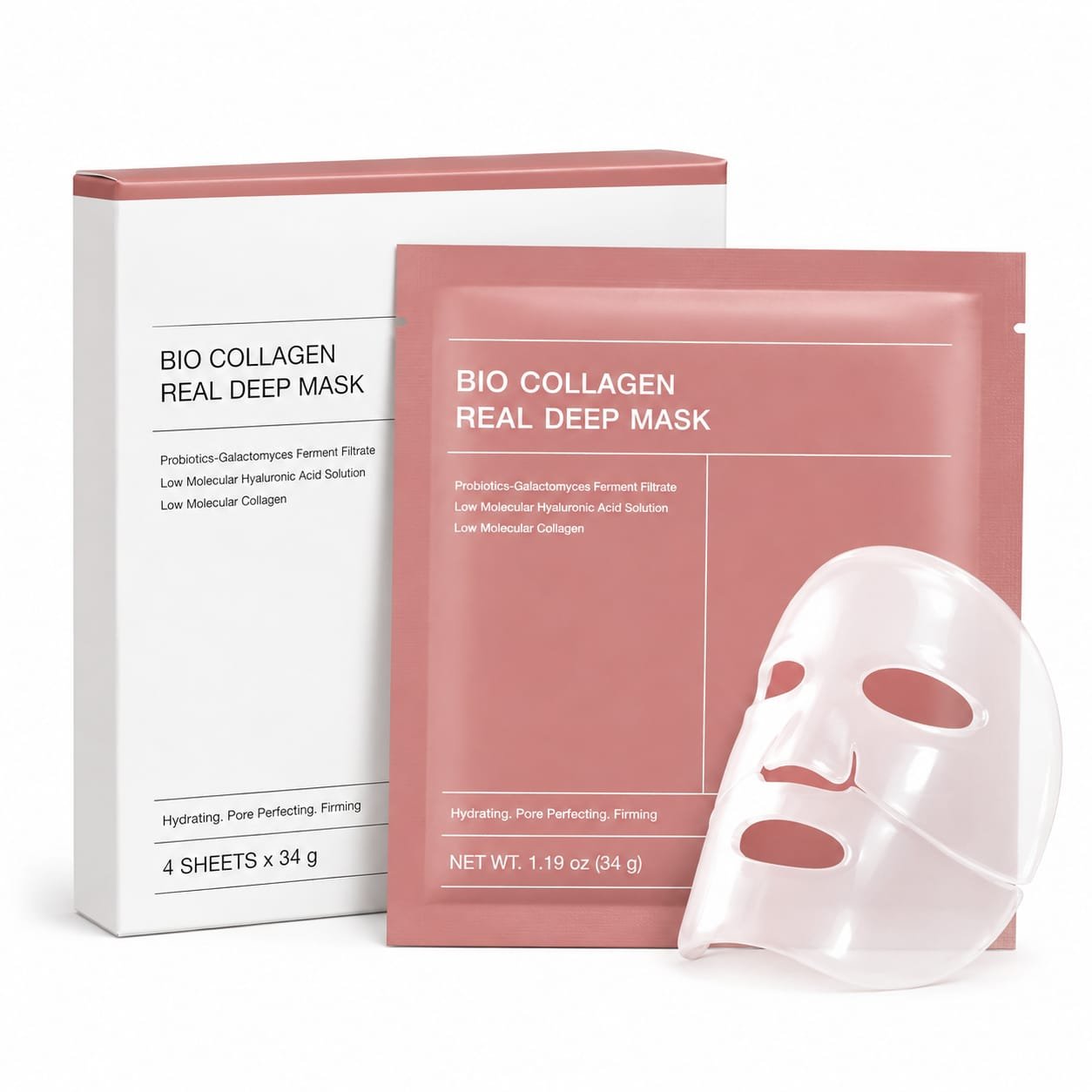 AI-generated illustrative product visual of BIODANCE Bio-Collagen Real Deep Mask