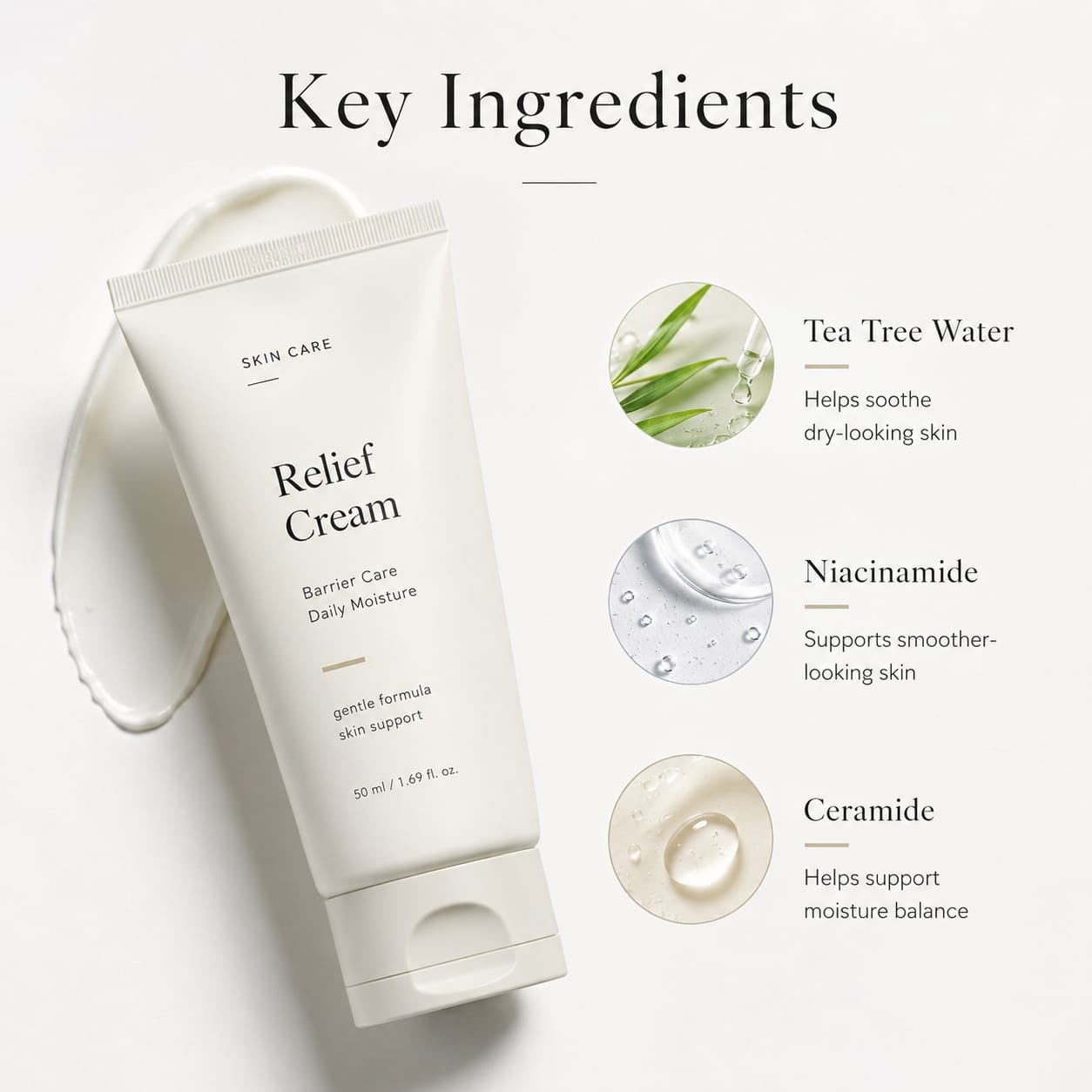 AI-generated illustrative product visual of Dr. Althea 345 Relief Cream Daily Face Moisturizer