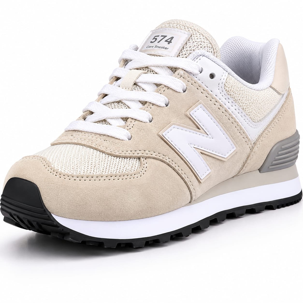 AI-generated illustrative product visual of New Balance Women's 574 Core Sneaker